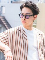 アップバング×ソフトツイスト