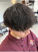 波巻きスパイラルパーマツイストパーマメンズマッシュパーマ