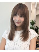 ガーランドギンザ(Garland Ginza)&nbsp;レイヤーロング韓国ヘアグレーベージュアッシュブラウン