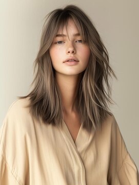 アルトリスト(Altruist Aging×HAIR&SPA) ★ダークアッシュ大人ガーリーボブ着物ミディアムレイヤーカット