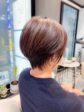 ミラバイケンジ 藤沢(Mira by KENJE) 白髪ぼかしハイライトカラー30代40代50代ブルーグレージュ