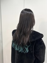 シアン 八王子店(SHIAN)&nbsp;【SHIANたく】エメラルドグリーン×裾カラー