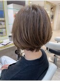 大人ナチュラルボブ前下がりボブストレートボブ30代40代50代60代