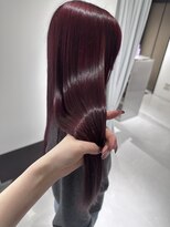 ハピネス 梅田茶屋町店(HAPPINESS)&nbsp;ブリーチダブルカラーワインレッド