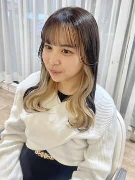 テトラ バイ ネオリーブ 横浜西口店(tetra by neolive) ハイトーン インナー ミルクティーベージュ ケアブリーチ 横浜★