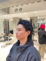 ヘアサロン ガリカ 表参道(hair salon Gallica)&nbsp;メンズ束感ショートパーマアップバング