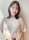 30代ヘア◎ストレートくびれミディアム*顔周りカット*髪質改善