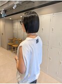 【ぷつっとボブ】大人シンプルな抜け感ヘア