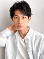 アグノス 青山(Agnos) スパイキーショートフェザーパーマセンターパート清潔感◎