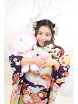 クリーム(Cream)&nbsp;成人前撮り撮影・松コース　ハーフアップヘア