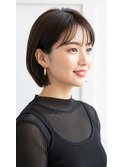 ショートボブ髪型20代30代40代50代前髪あり前髪なし面長丸顔越谷