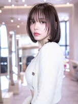 ケアリー 大泉学園(Carelly)&nbsp;デザインカラー/レイヤーカット/ウェットヘア/オリーブベージュ