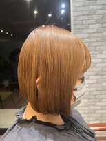 アンドブルー(and BLUE) 伊勢崎ツヤ感大人ボブカラー