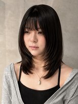 キリ 逗子(kiri)&nbsp;逗子葉山顔周りレイヤーカットハッシュカットサイドバングm138
