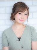 位置低め◎華やかシニヨン