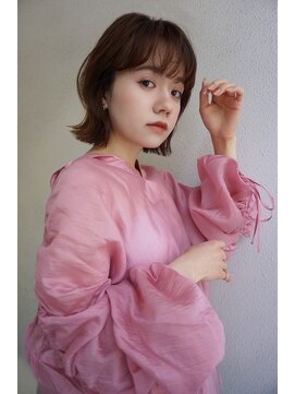 ブゾン(buZon) 【buZonブゾン】レイヤーボブ×ウォームブラウン