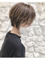 モアナバイヘッドライト 沖縄八重瀬店(Moana by HEADLIGHT)&nbsp;Moana【八重瀬】#エアリーショート#ハイライト#白髪ぼかし