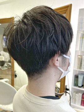ヘッズ 本八幡店(HEADS) MEN'S HAIR センターパート ツイストスパイラル コンマヘア