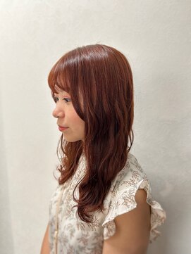 ウエストサイドバイエスブランド(WESTSIDE BY S BRAND) ブリーチなしオレンジブラウン