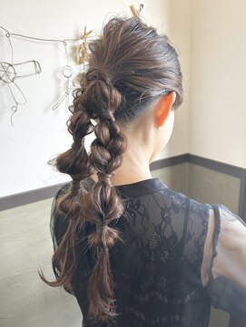 トハユ(TOHAYU) 編みおろしアレンジ