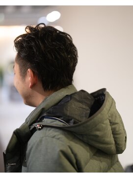 カフ(CAF) CAF 河内駿メンズパーマ/似合わせカット/イメチェン/大阪/心斎橋