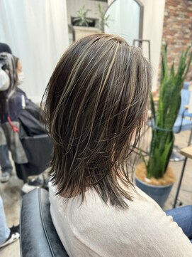 ルーナヘアー(LUNA hair) 『京都 山科 ルーナ』細めコントラストハイライト 草木真一郎