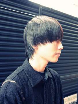 ヤドカリ(yadokari) Black wind straight hair
