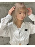 ★小顔黒髪クラゲヘアーオリーブグレーココアベージュ髪質改善★