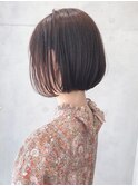 say.黒髪ボブルフネビージュ小顔ワンレンラベンダーアッシュ韓国