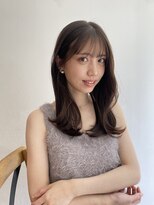 ガーランド (Garland)&nbsp;大人かわいい顔まわりレイヤーマロンベージュ小顔シースルー前髪