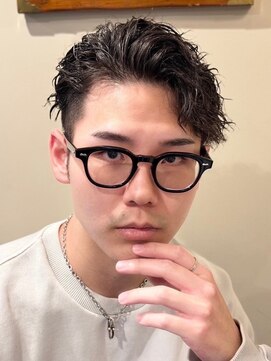 プレミアムバーバー 目黒店(PREMIUM BARBER produce by HIRO GINZA) アップバングリバースパーマ