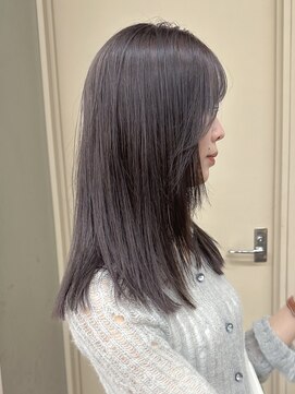 パークレーン アイス イヴェン(park lane ICI yeven) ブリーチなしカラー 透明感グレージュ 赤味消し 冬/momoka