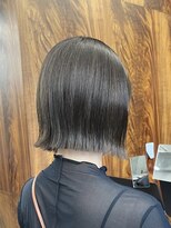 ガーデンヨコハマ(GARDEN YOKOHAMA)&nbsp;ボブ　ホワイトグレージュ　デジタルパーマ　チェリーブラウン