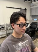 メンズナチュラルパーマ<理容室><MEN'S/中野/バーバー>