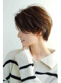 ショートワイドバングホワイトブロンドイメチェン20代30代40代