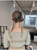 20代30代◎結婚式トレンドリボンヘアセットで艶髪◎韓国アレンジ