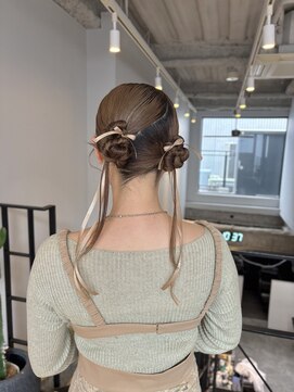 ヌープヘアーアイス(NUUP.hair ici) 20代30代◎結婚式トレンドリボンヘアセットで艶髪◎韓国アレンジ