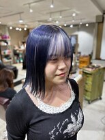 トイボックス(TOYBOX) ネイビー、前髪インナーホワイト