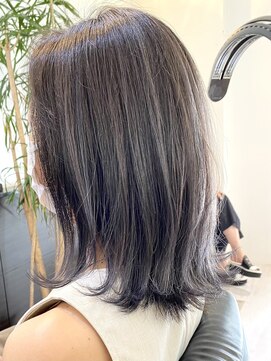 アルファ(alpha) 大人ガーリー/ダークアッシュ/似合わせカット/ミディアムレイヤ