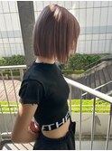 千葉駅/イメチェン/ピンクベージュ/アンブレラカラー/前髪