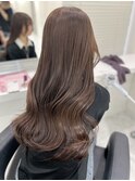 ダブルカラーで叶える透明感ミルクティーブラウン