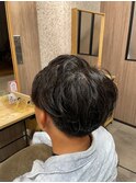 毛流れパーマ