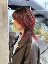 プライベートサロン キッテ(private salon kitte.) チェリーレッド × ウルフレイヤー