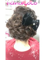 ハナココ 水戸店(hana Coco) 結婚式☆二次会☆成人式♪編み込みアップ