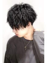 リップスヘアー 銀座(LIPPS hair) 【ほつれ髪】ソフトツイスト工口パーマアシメマッシュ