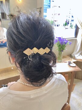 マロウ(mallow) 《花屋併設》ポニーテールシニョン@20代30代40代@ヘアセット