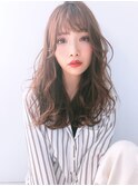 《LOJVEST甲村》ベージュ×ロングスタイル