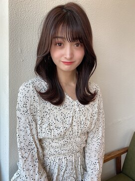 アフロート ディル(AFLOAT D'L) ヨシンモリ/シースルーバング/韓国/オルチャンカラー/セミロング