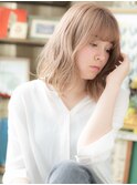 外国人風ホワイトミルクティー小顔ミディa戸田公園10代20代30代