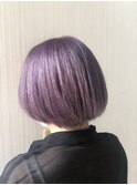 ショートボブ×ラベンダーアッシュ